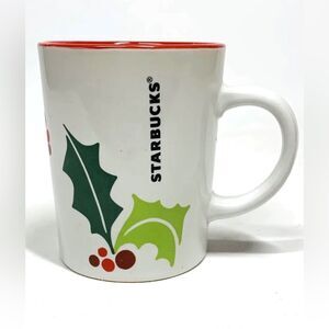 Starbucks Holiday Mistletoe 9 oz Coffee Tea Mug 2011 New